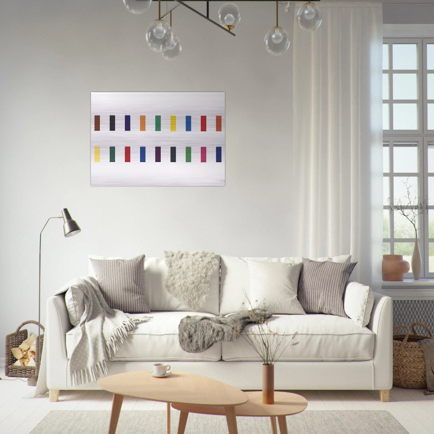 18 Colors  Cincinnati  - Ellsworth Kelly Brushed Aluminum Print - 70x100 cm / 28x40 inches | Ellsworth Kelly Aluminum Print | Ellsworth Kelly Prints