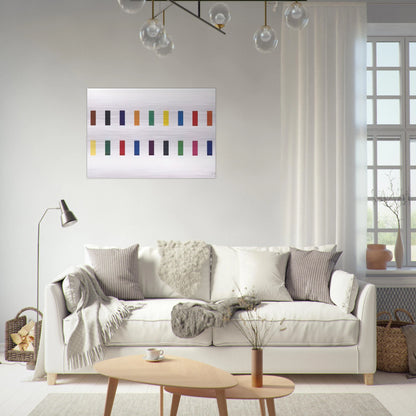 18 Colors  Cincinnati  - Ellsworth Kelly Brushed Aluminum Print - 70x100 cm / 28x40 inches | Ellsworth Kelly Aluminum Print | Ellsworth Kelly Prints