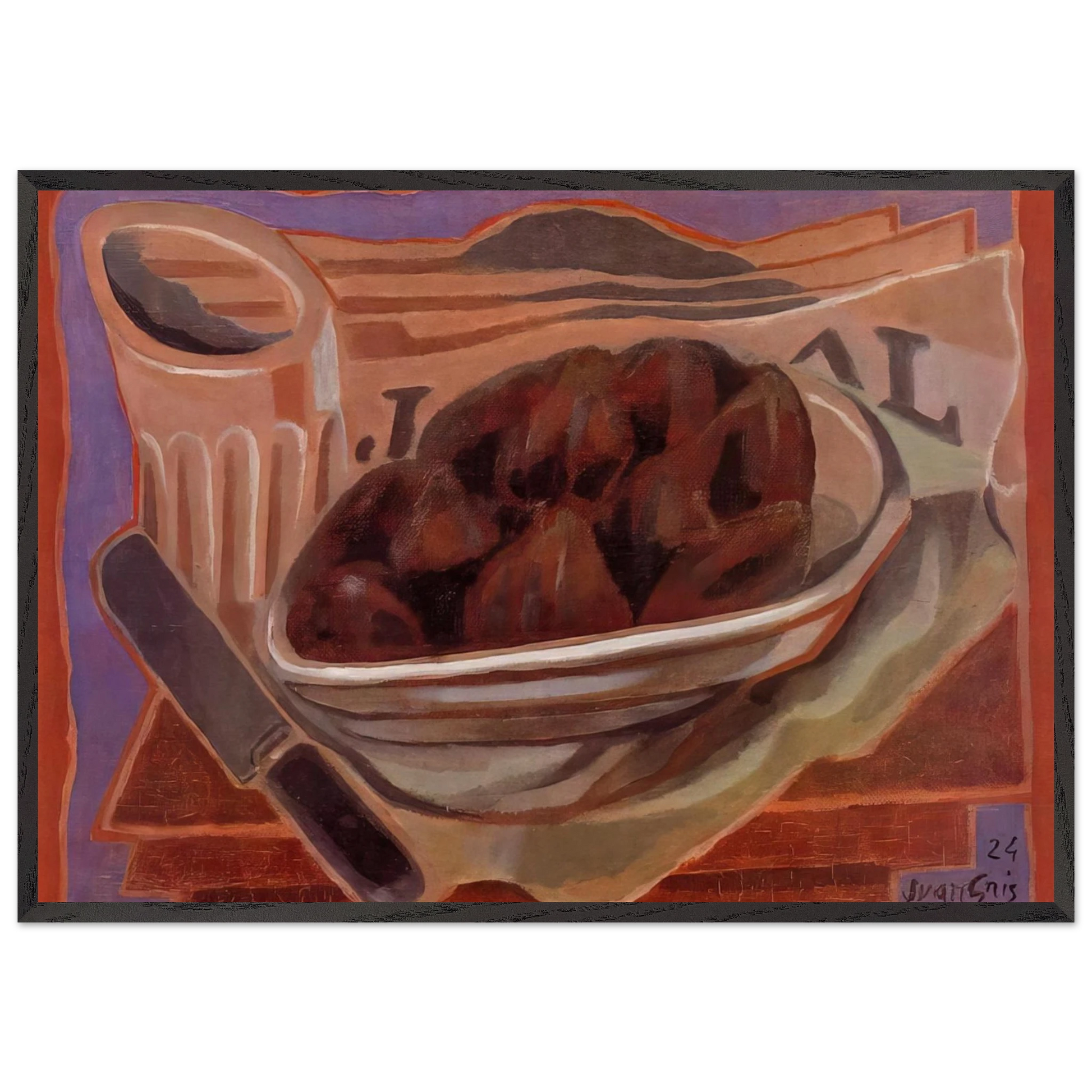 FIGS - Juan Gris Framed Art Print – Black Wooden Frame - Default Title - -Framed Art Print