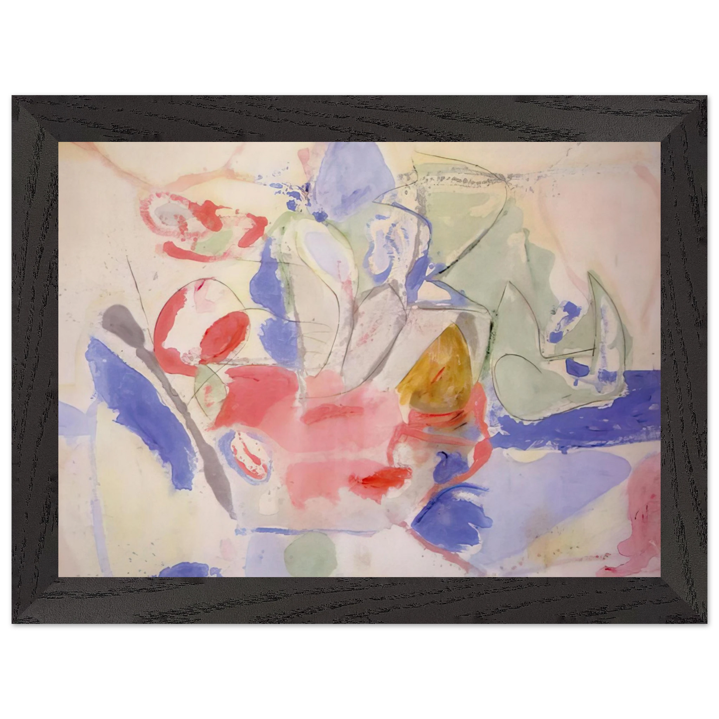 Helen Frankenthaler - Mountains and Sea - 1952 Wall art - 50x70 cm / 20x28 Inches - Fine Art Poster - -