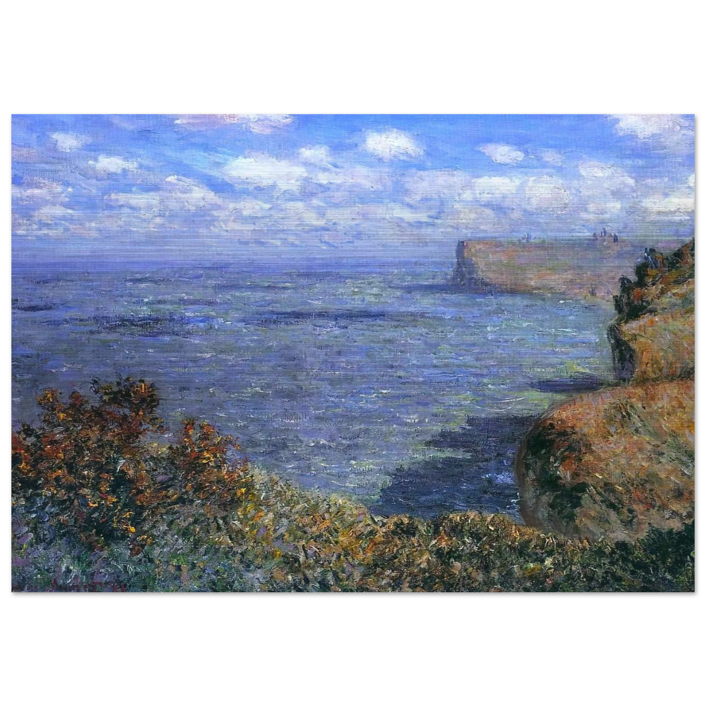 View Taken from Greinval - claude monet Brushed Aluminum Print - 70x100 cm / 28x40 inches | claude monet Aluminum Print | claude monet Prints