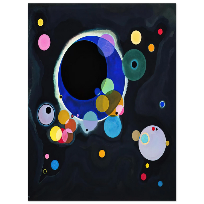 Wassily Kandinsky - SEVERAL CIRCLES 1926  75x100 cm / 30x40inches Fine Art Poster