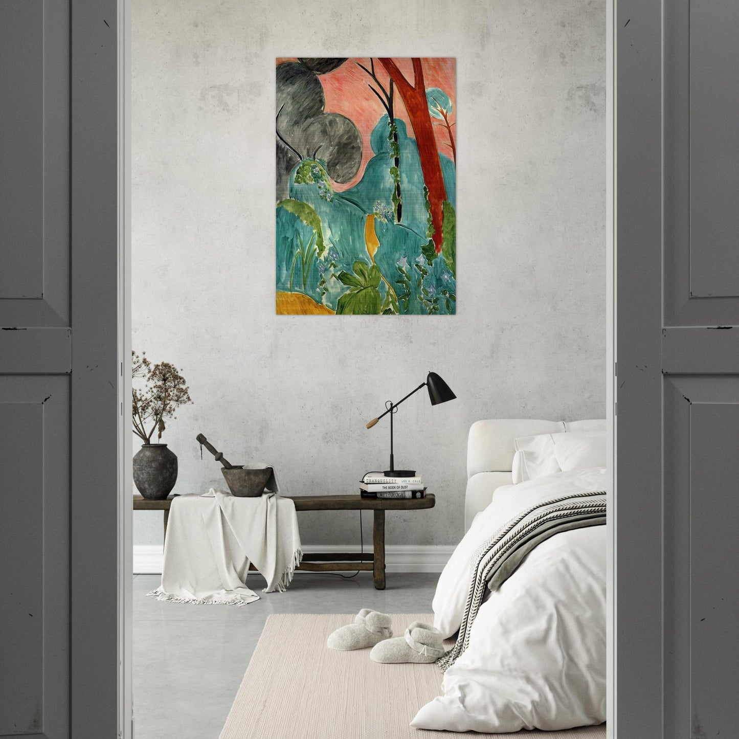 MORACCAN GARDEN 1912 - Henri Matisse Brushed Aluminum Print - 70x100 cm / 28x40 inches | Henri Matisse Aluminum Print | Henri Matisse Prints