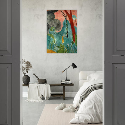 MORACCAN GARDEN 1912 - Henri Matisse Brushed Aluminum Print - 70x100 cm / 28x40 inches | Henri Matisse Aluminum Print | Henri Matisse Prints