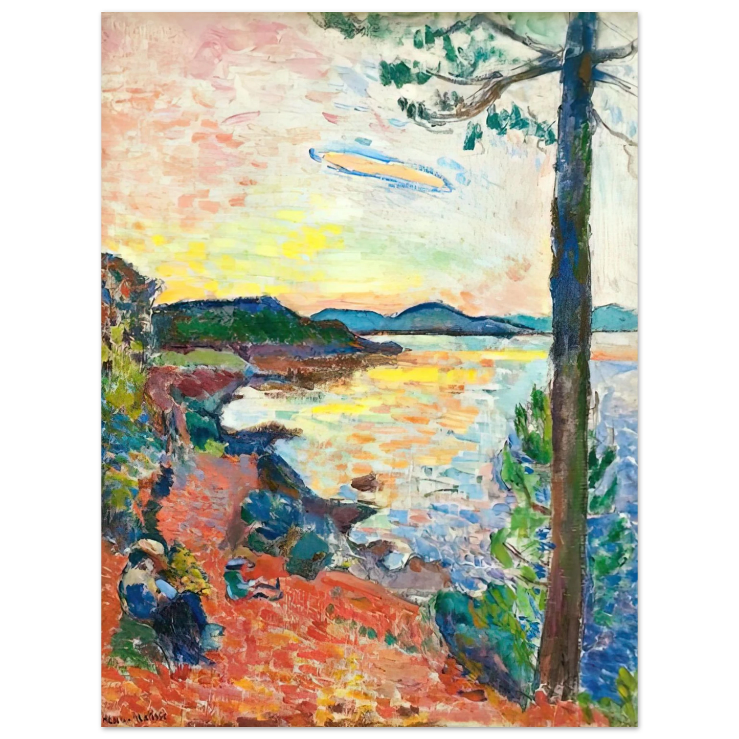 Henri Matisse - THE GULF OF SAINT TROPEZ 1904 Fine Art Poster - Default Title
