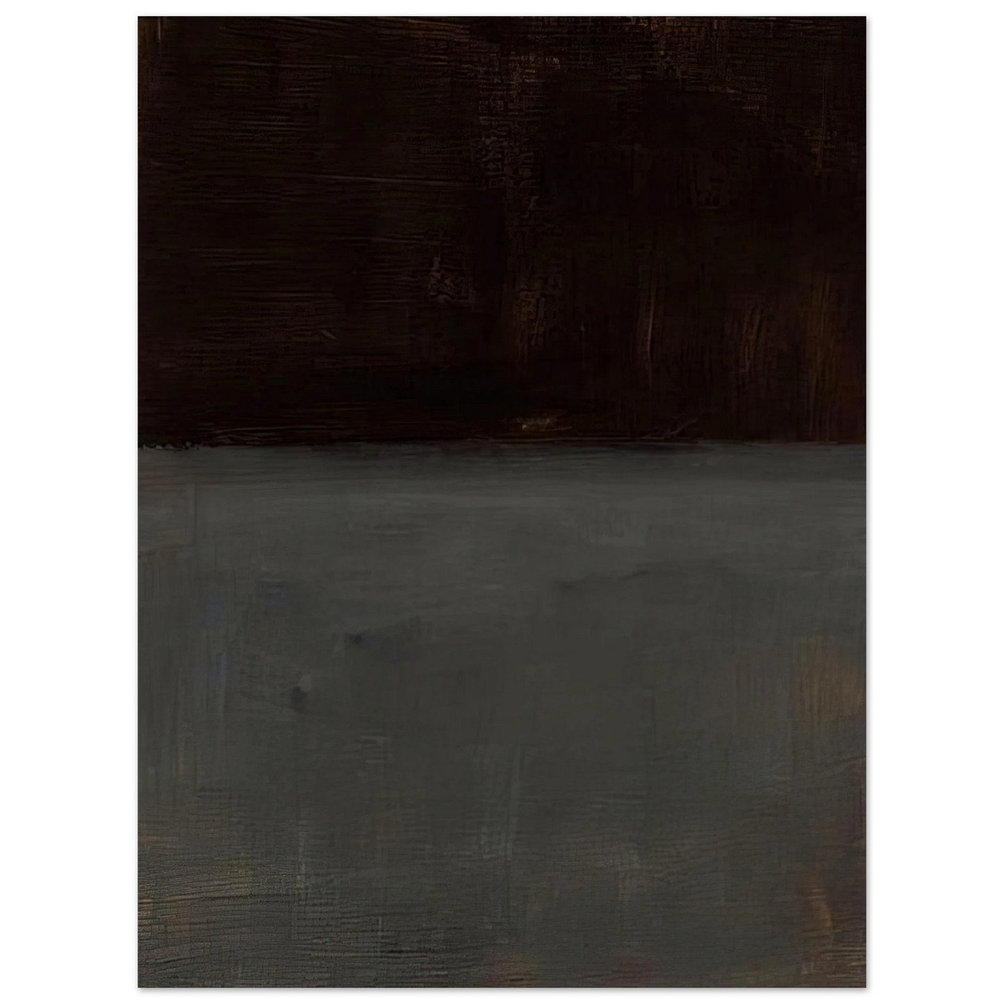 Mark Rothko - Untitled brown and gray - 1969 Wall Art - 21x29.7 cm / 8x12" - Fine Art Poster - -