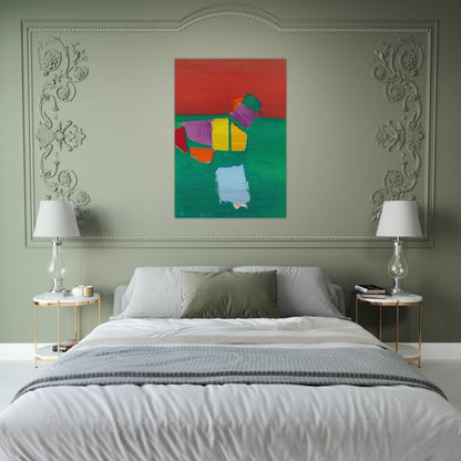 Les Martigues Composition - 1954 - Nicolas de Stael Brushed Aluminum Print - 70x100 cm / 28x40 inches | Nicolas de Stael Aluminum Print | Nicolas de Stael Prints