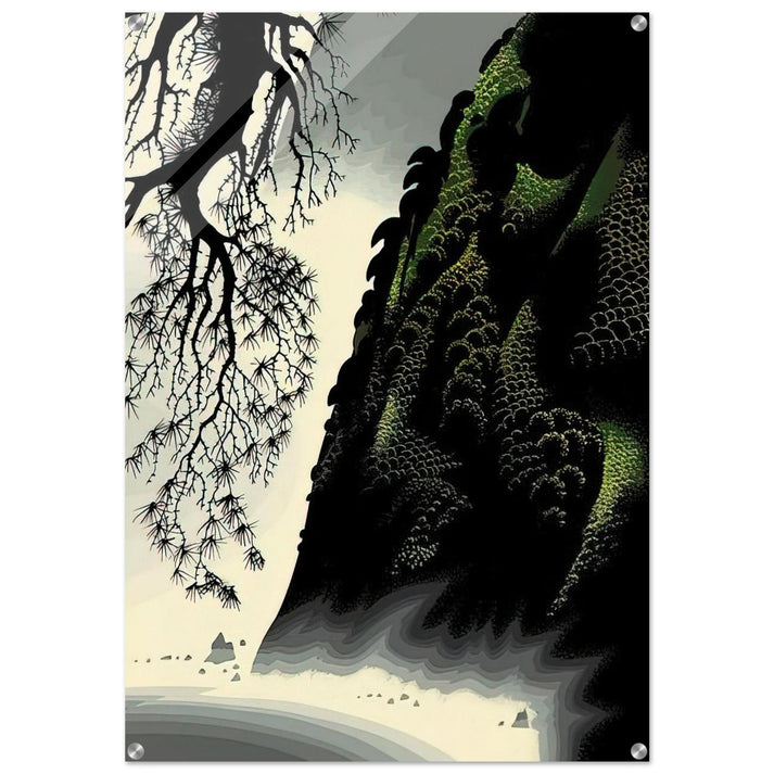 Little Big Sur - Eyvind Earle Acrylic Print - 70x100 cm / 28x40″ inches