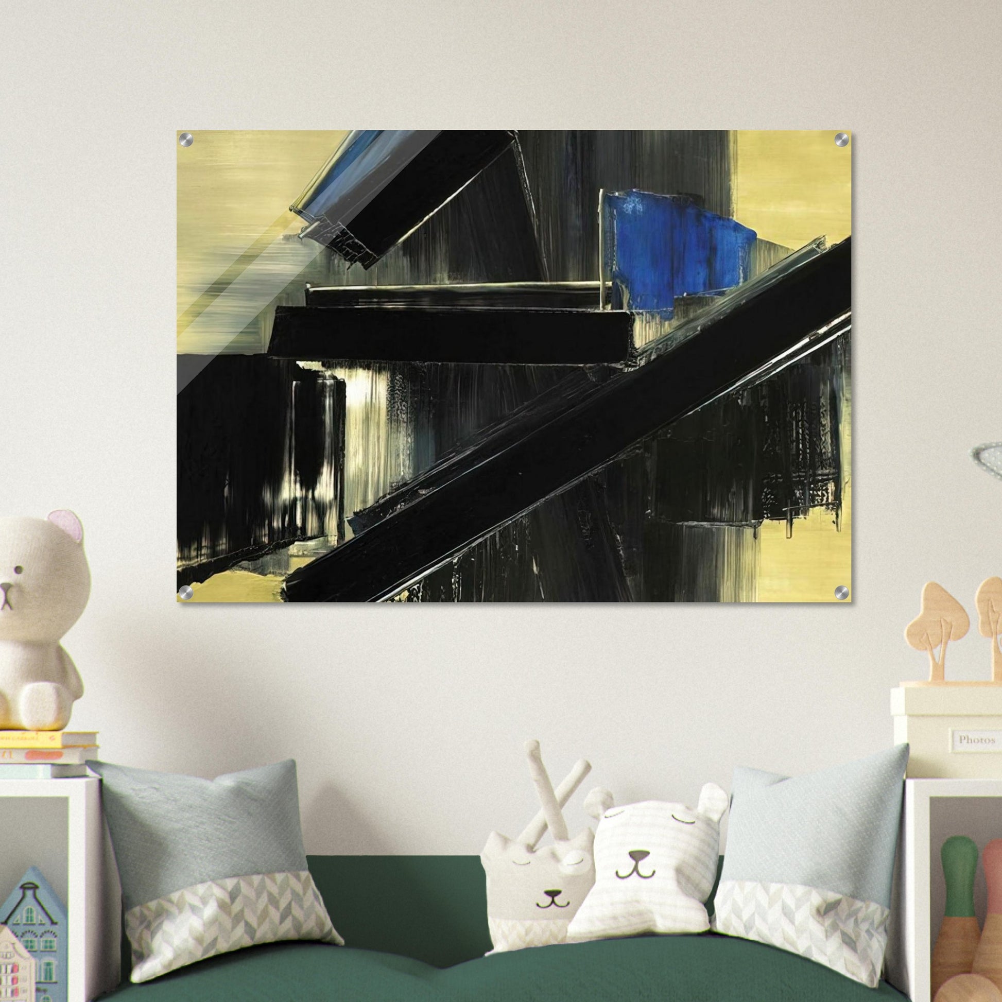 Peinture 21 Juillet 1958 - 1958 - Pierre Soulages Acrylic Print - 70x100 cm / 28x40″ inches | Pierre Soulages Wall Art | Pierre Soulages Prints