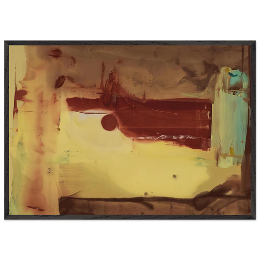 Desert Pass - 1976 - Helen Frankenthaler Framed Art Print – Black Wooden Frame - Default Title - -Framed Art Print