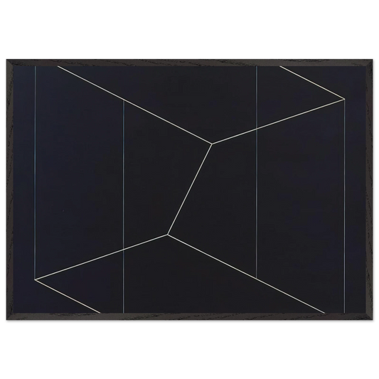 STRUCTURAL CONSTELLATION TO FERDINAND HODLER 1954 - Josef Albers Framed Art Print – Black Wooden Frame - Default Title - -Framed Art Print