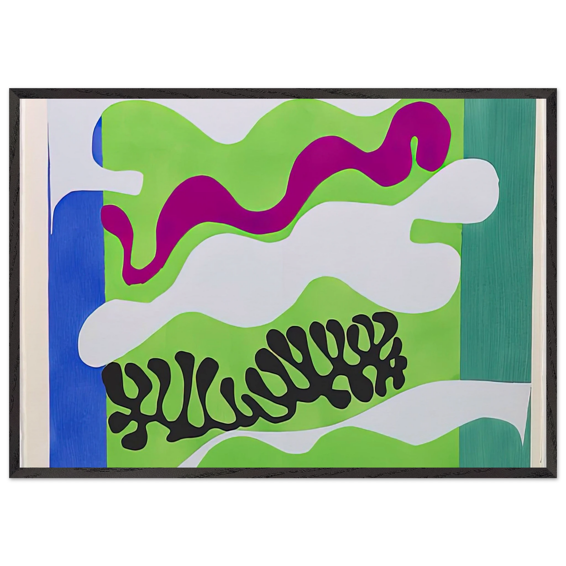 THE LAGOON 1947 - Henri Matisse Framed Art Print – Black Wooden Frame - Default Title - -Framed Art Print