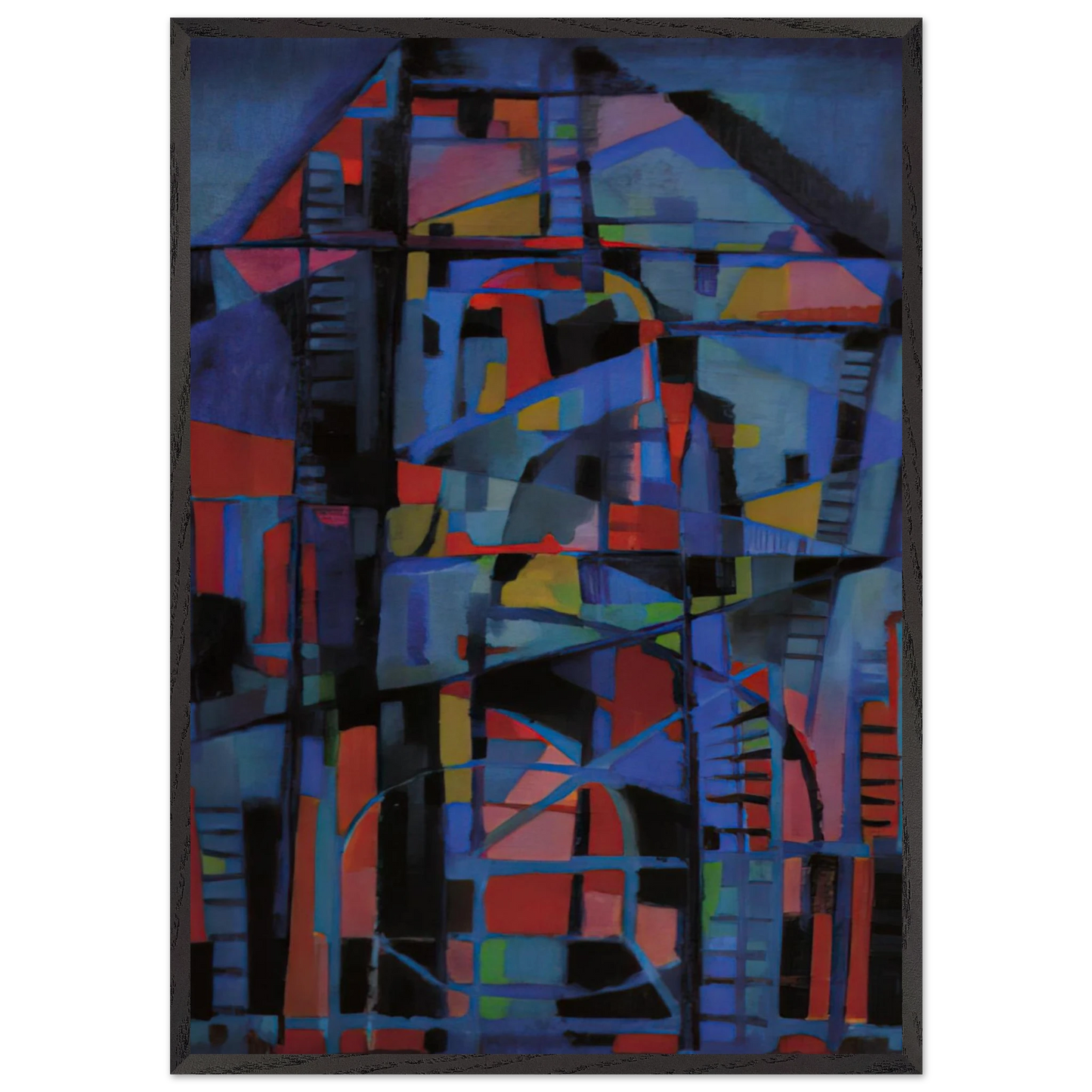 Angelus domini nuntiavit mari - 1947 - Alfred Manessier Framed Art Print – Black Wooden Frame - Default Title - -Framed Art Print