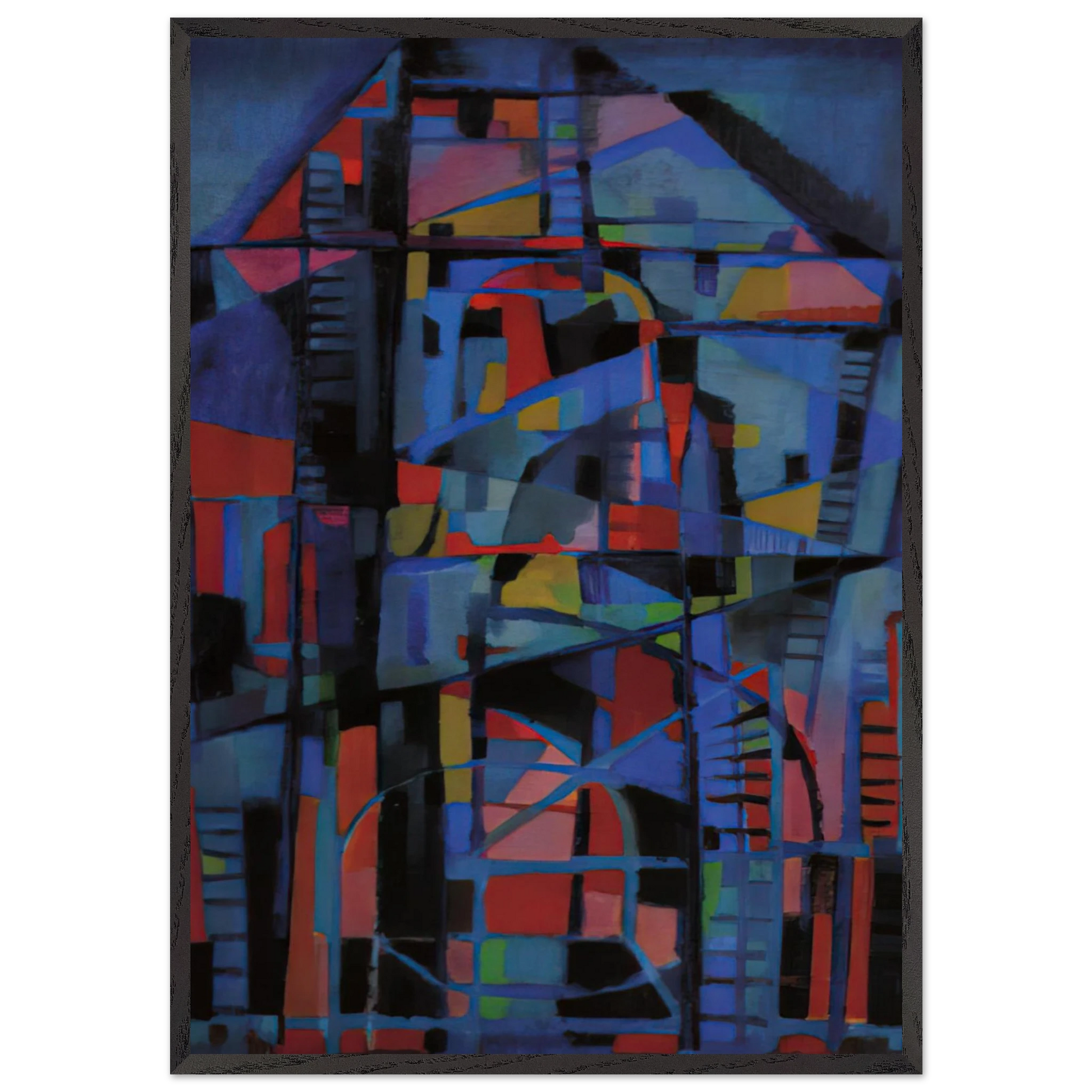 Angelus domini nuntiavit mari - 1947 - Alfred Manessier Framed Art Print – Black Wooden Frame - Default Title - -Framed Art Print