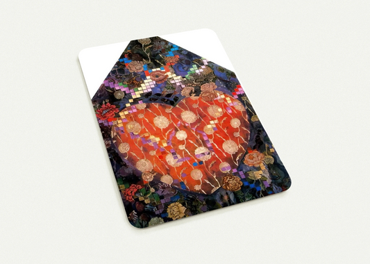 Heartfelt - PD Pattern and Decoration By Miriam Schapiro Pack of 10 Post Cards | Miriam Schapiro Post Cards | A6 (10.5 x 14.8 cm) - 4.1 x 5.8 inches