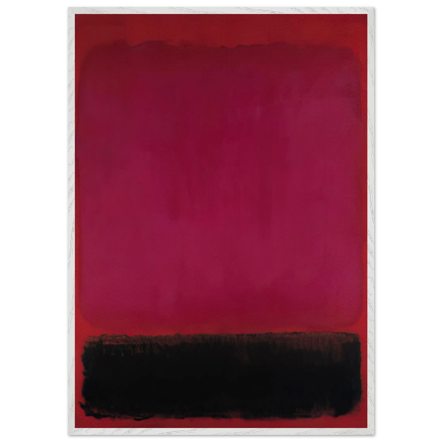 Helen Frankenthaler - Untitled - 1967 Wall art - A2 (42 x 59.4  cm) - Premium Wooden Framed Poster With Fine Art Paper - Black frame