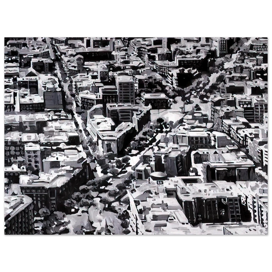Gerhard Richter - TOWNSCAPE MADRID Fine Art Poster - Default Title