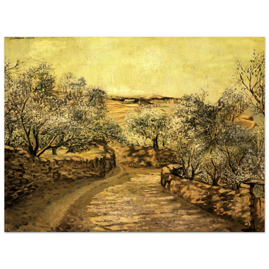 Salvador Dali - THE LANE TO PORT LLIGAT WITH VIEW OF CAP CREUS Fine Art Poster - Default Title