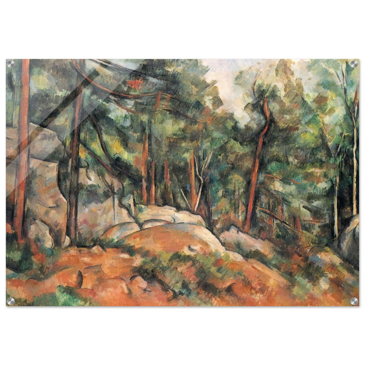 In the Forest - Paul Cézanne Acrylic Print - 70x100 cm / 28x40″ inches | Paul Cézanne Wall Art | Paul Cézanne Prints