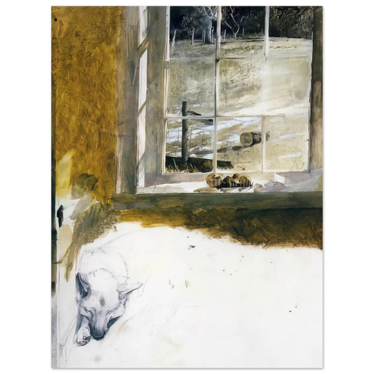 Andrew Wyeth - GROUNDHOG DAY 3 Wall Art - 21x29.7 cm / 8x12" - Fine Art Poster - -