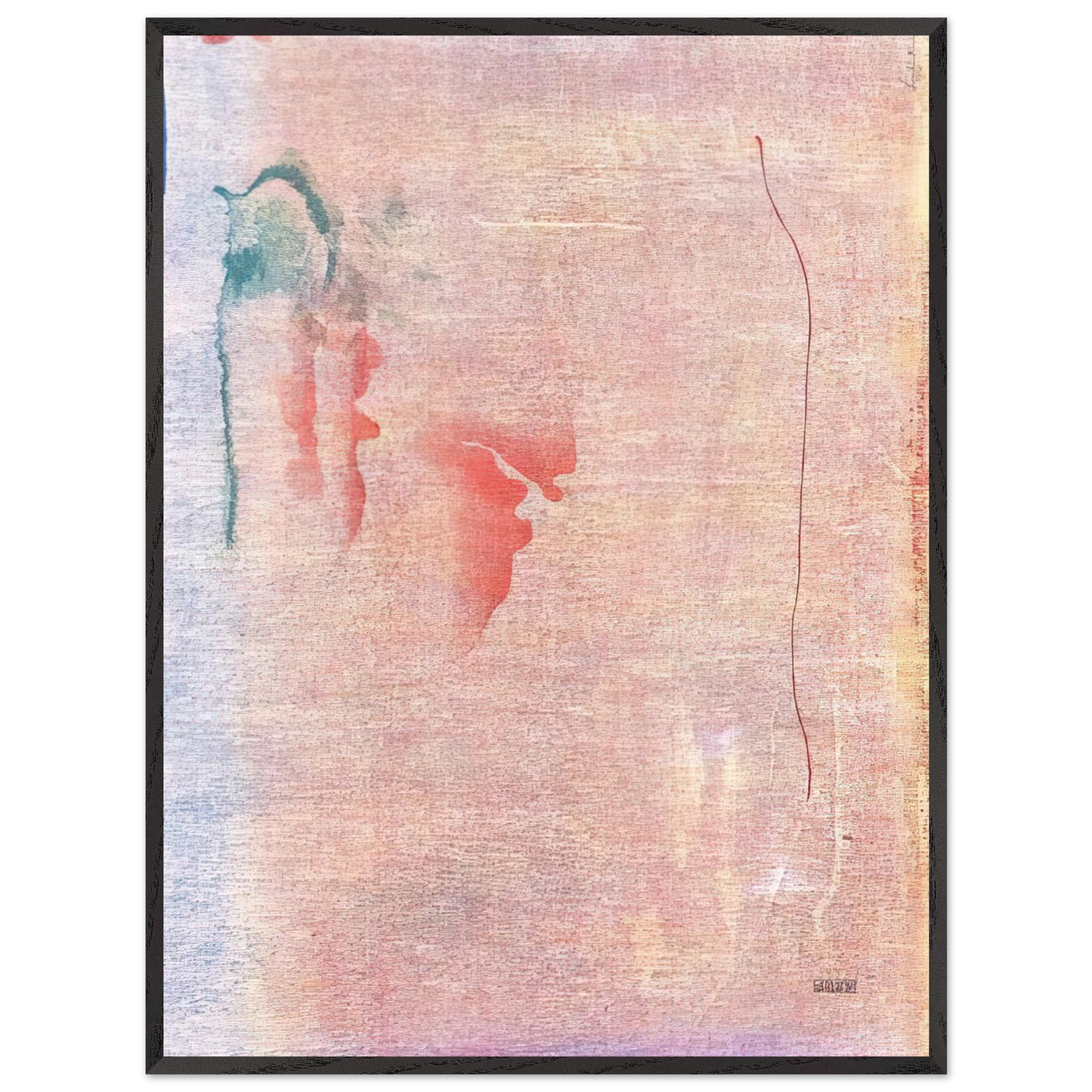 Helen Frankenthaler - Cedar Hill - 1983 Wall art - 13x18 cm / 5x7 inches - Premium Wooden Framed Poster With Fine Art Paper - White frame