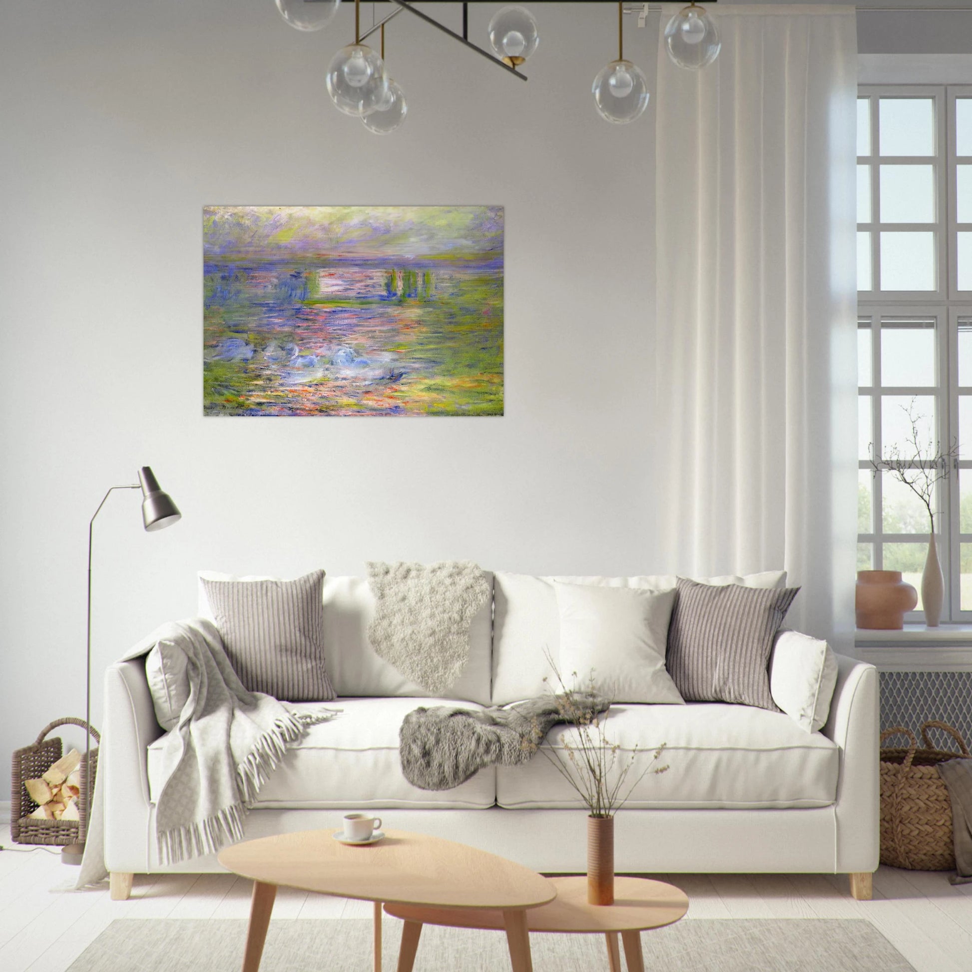 Charing Cross Bridge 2 - claude monet Brushed Aluminum Print - 70x100 cm / 28x40 inches | claude monet Aluminum Print | claude monet Prints