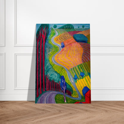 David Hockney - David Hockney Brushed Aluminum Print - 70x100 cm / 28x40 inches | David Hockney Aluminum Print | David Hockney Prints