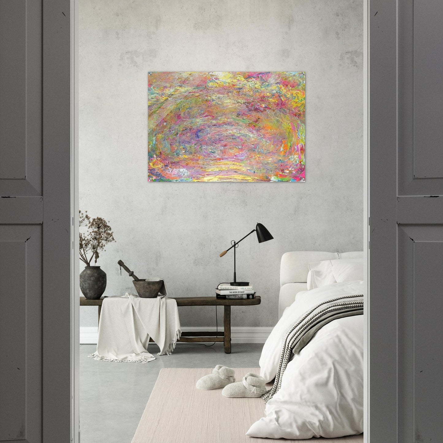 Path under the Rose Trellises - claude monet Acrylic Print - 70x100 cm / 28x40″ inches | claude monet Wall Art | claude monet Prints