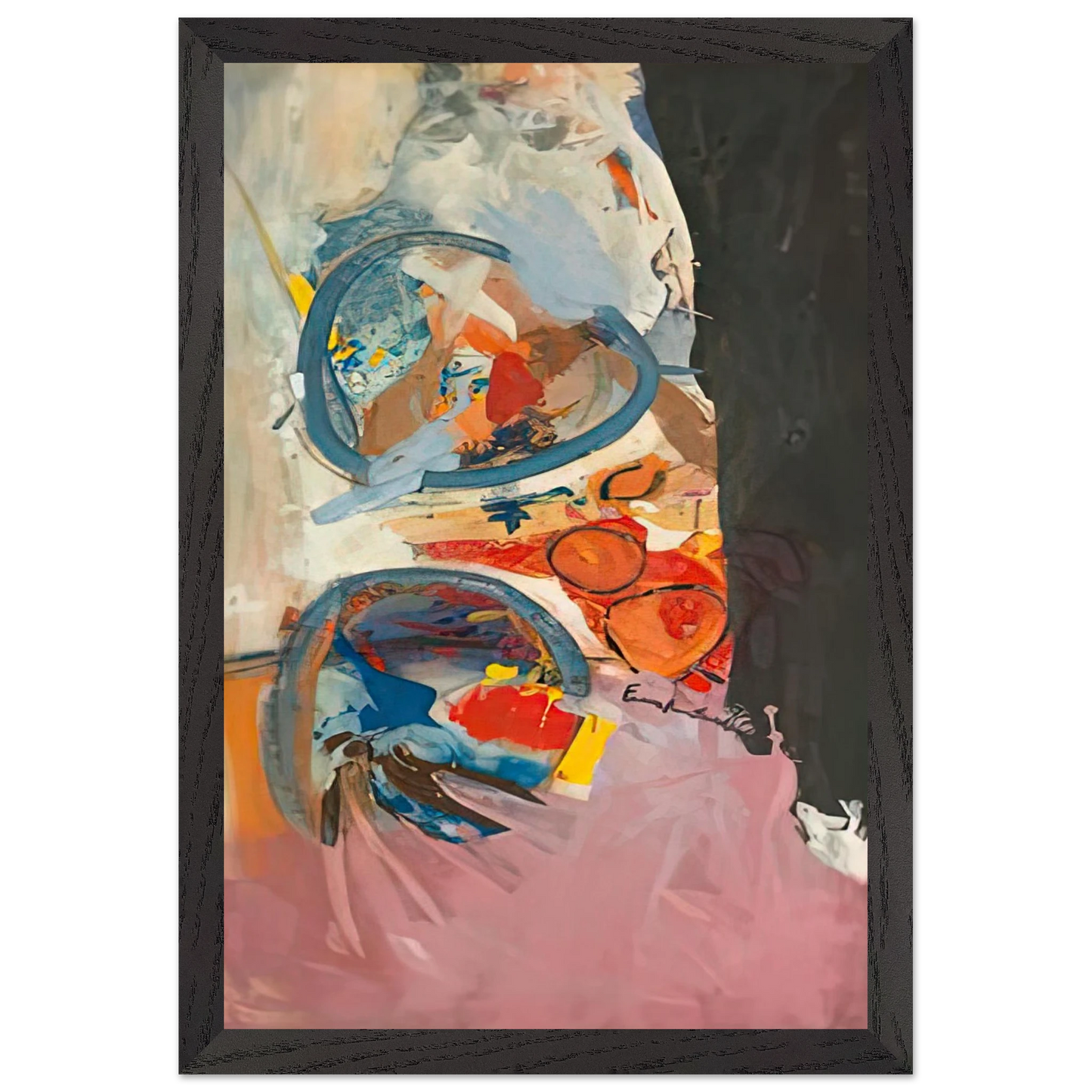 Helen Frankenthaler - Take Off, 1956- Wall Art - 30x40 cm / 12x16 inches - Premium Wooden Framed Poster With Fine Art Paper - Wood frame