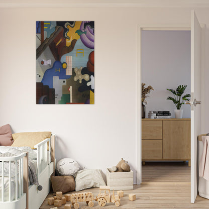 Composizione futurista - Abstract Art, Dada - Julius Evola Brushed Aluminum Print - 70x100 cm / 28x40 inches | Julius Evola Aluminum Print | Julius Evola Prints