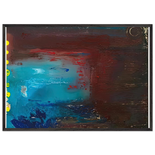 Borrowed Dream 1992- - Helen Frankenthaler Framed Art Print – Black Wooden Frame - Default Title - -Framed Art Print