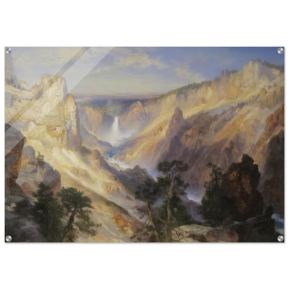 Grand Canyon of the Yellowstone, Wyoming - Thomas Moran Acrylic Print - 70x100 cm / 28x40″ inches