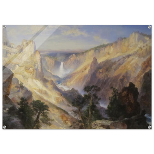 Grand Canyon of the Yellowstone, Wyoming - Thomas Moran Acrylic Print - 70x100 cm / 28x40″ inches