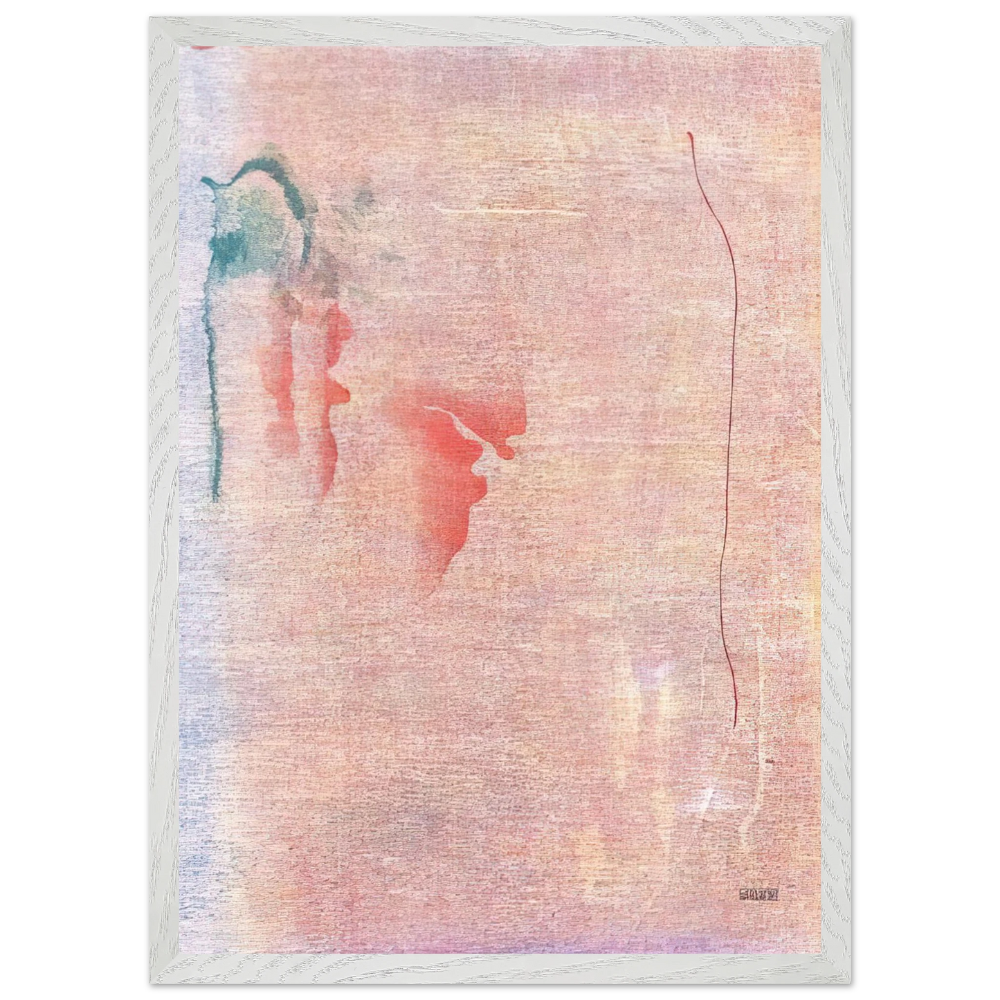 Helen Frankenthaler - Cedar Hill - 1983 Wall art - 20x25 cm / 8x10 inches - Premium Wooden Framed Poster With Fine Art Paper - Wood frame