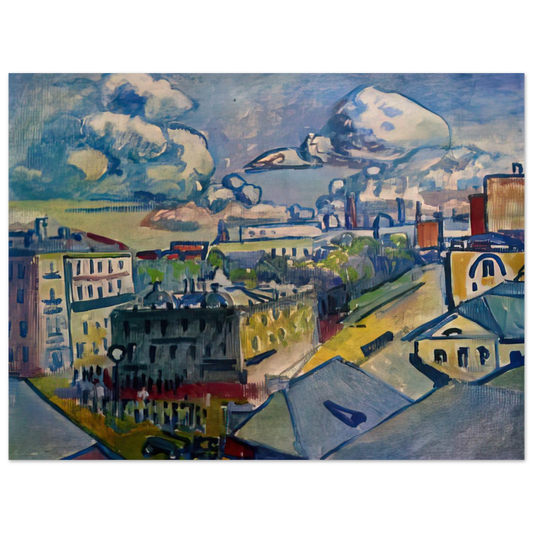 Wassily Kandinsky - MOSCOW ZUBOVSKAYA SQUARE STUDY 1916 Fine Art Poster - Default Title