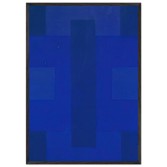 Blue Painting - 1953 - Ad Reinhardt Framed Art Print – Black Wooden Frame - Default Title - -Framed Art Print