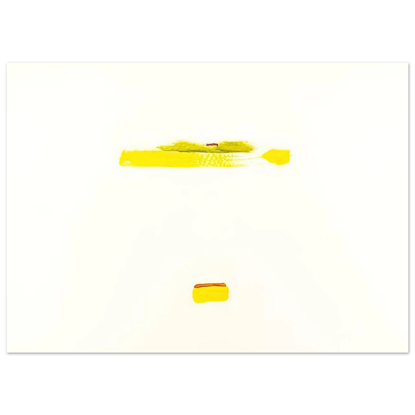 Helen Frankenthaler - New York III - 1972 Wall art - 15x20 cm / 6x8 inches - Premium Wooden Framed Poster With Fine Art Paper - Black frame