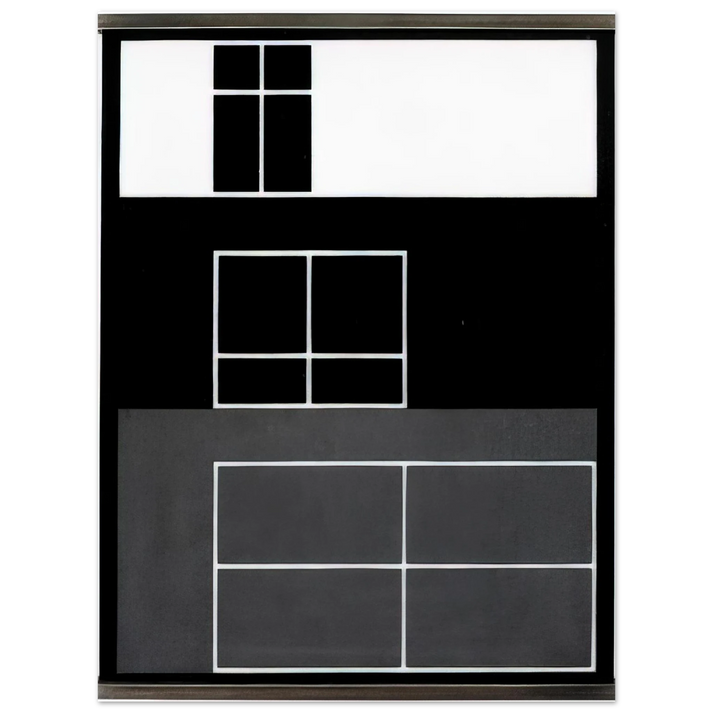 Josef Albers - INTERIOR B 1929  75x100 cm / 30x40inches Fine Art Poster