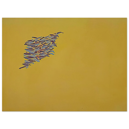 Robert Goodnough - Colors on Yellow Gold - 1973 Fine Art Poster - Default Title