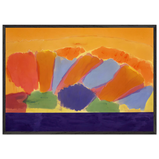 Uriel - 1978 - Ronnie Landfield Framed Art Print – Black Wooden Frame - Default Title - -Framed Art Print