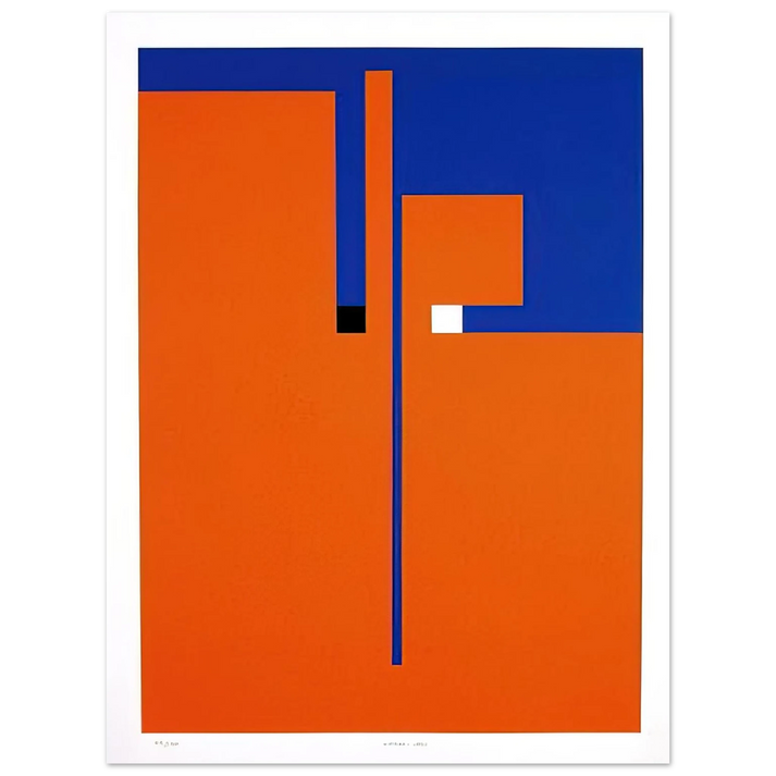 Bruno Munari - Tribute to Santomaso - Concretism  75x100 cm / 30x40inches Fine Art Poster