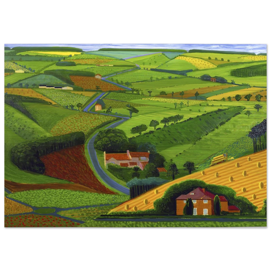 David Hockney - David Hockney Brushed Aluminum Print - 70x100 cm / 28x40 inches | David Hockney Aluminum Print | David Hockney Prints