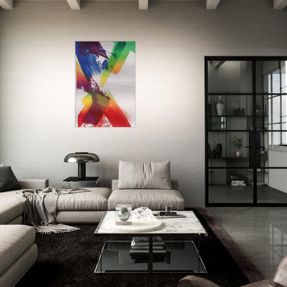 Untitled - 1983 - Paul Jenkins Brushed Aluminum Print - 70x100 cm / 28x40 inches | Paul Jenkins Aluminum Print | Paul Jenkins Prints