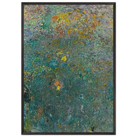 HYDROGEN 1961 - Milton Resnick Framed Art Print – Black Wooden Frame - Default Title - -Framed Art Print