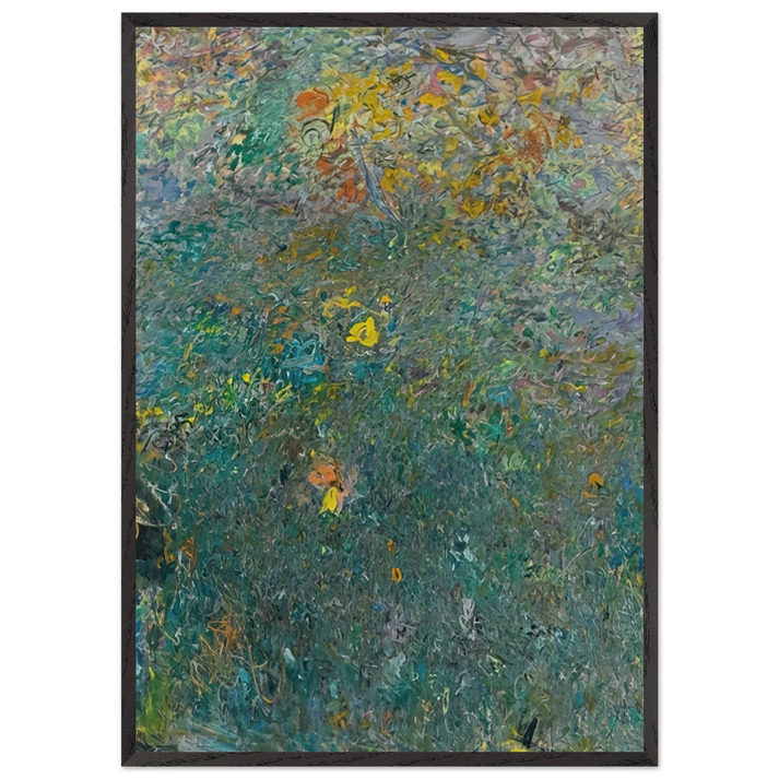 HYDROGEN 1961 - Milton Resnick 70x100 cm / 28x40 inches Framed Art Print – Black Wooden Frame