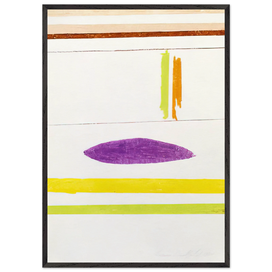 Untitles - 1964 - Ronnie Landfield Framed Art Print – Black Wooden Frame - Default Title - -Framed Art Print