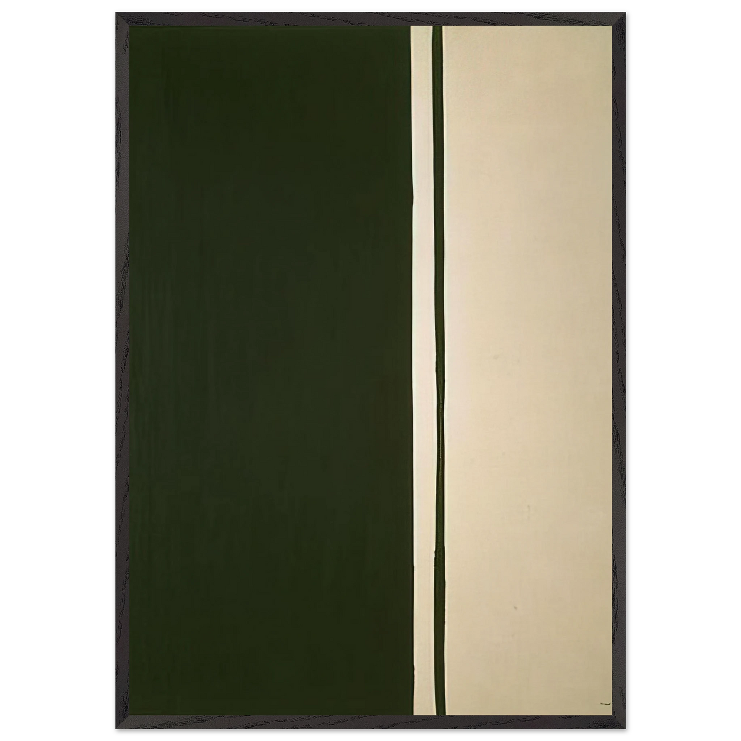 Black Fire I - Barnett Newman Framed Art Print – Black Wooden Frame - Default Title - -Framed Art Print