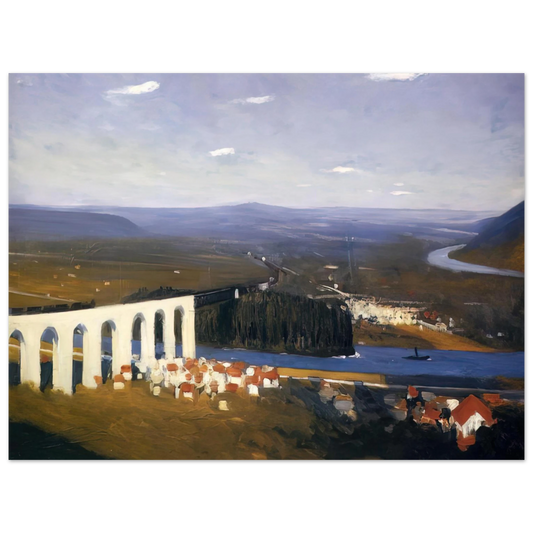 Edward Hopper - Valley of the Seine Fine Art Poster - 13x18 cm / 5x7 inches