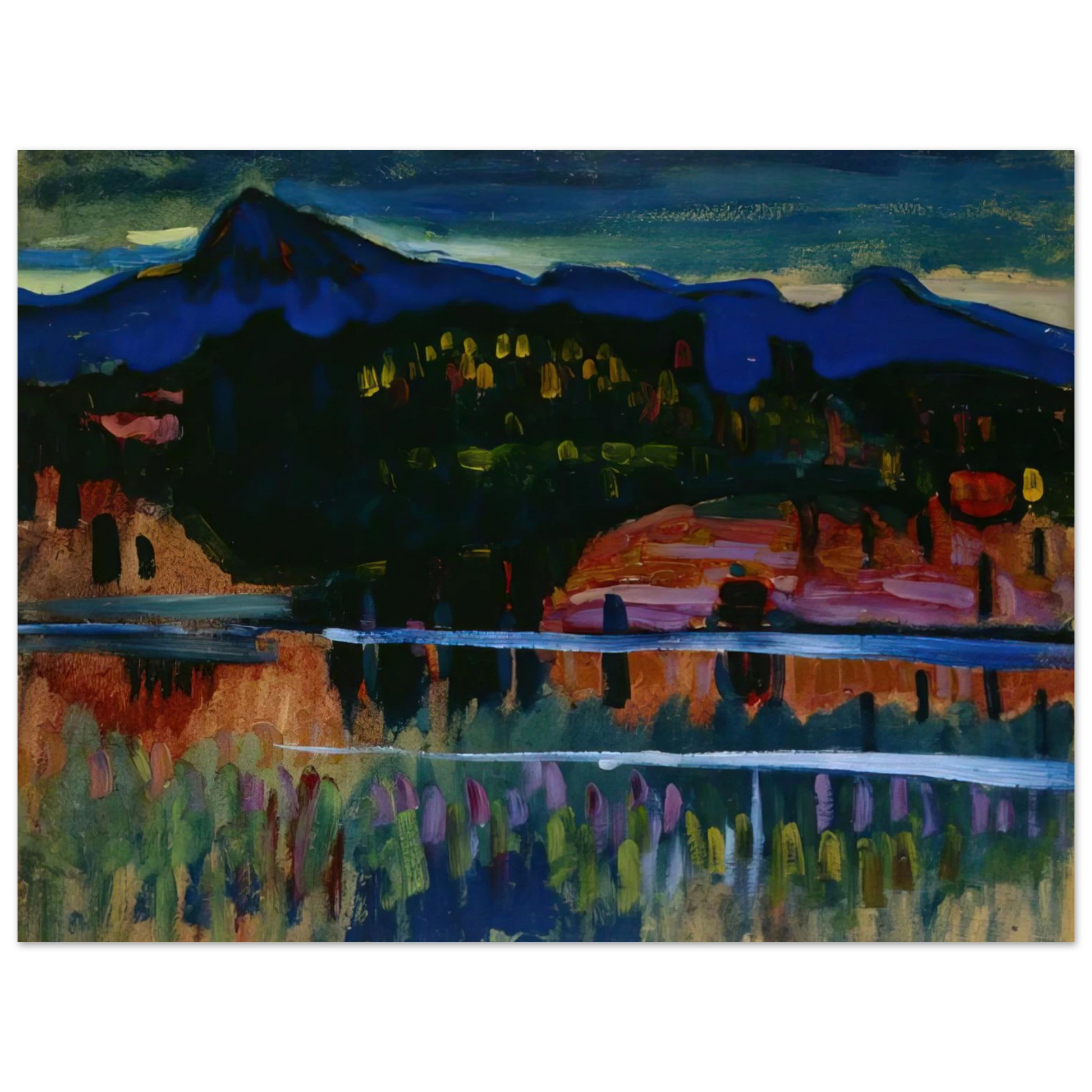 Wassily Kandinsky - MURNAU AM STAFFELSEE 1908 Fine Art Poster - Default Title