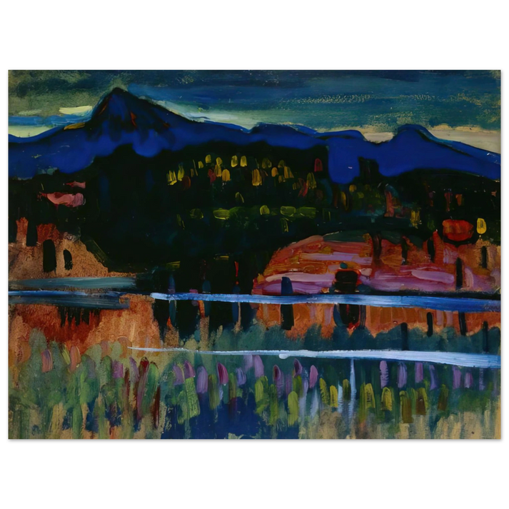 Wassily Kandinsky - MURNAU AM STAFFELSEE 1908  75x100 cm / 30x40inches Fine Art Poster